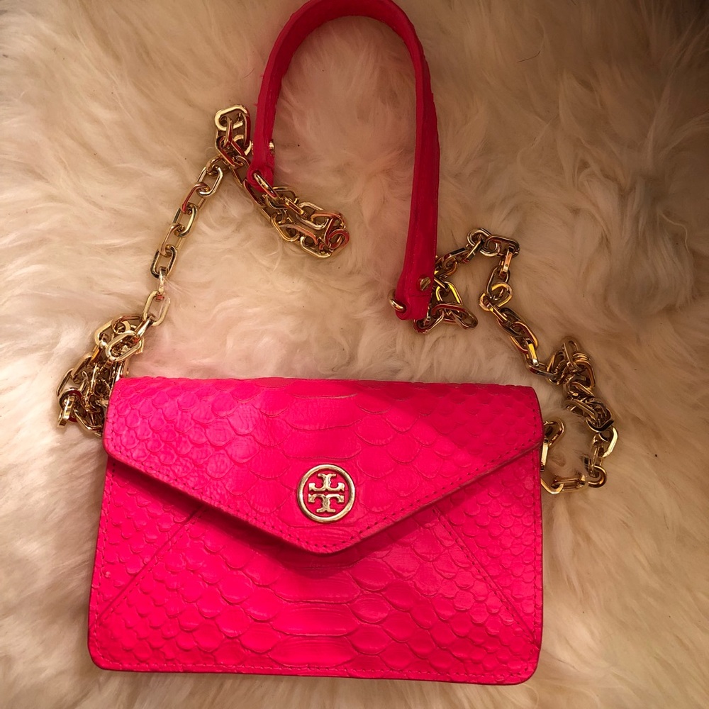 Small Neon Pink Tory Burch Crossbody